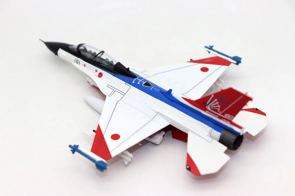 New 1/100 Scale F-2B JASDF Air Dev. Test Wing 60th Anniv. 2015 - Hachette Salvat CP 44 Diecast Simulation Alloy Toys for Collect