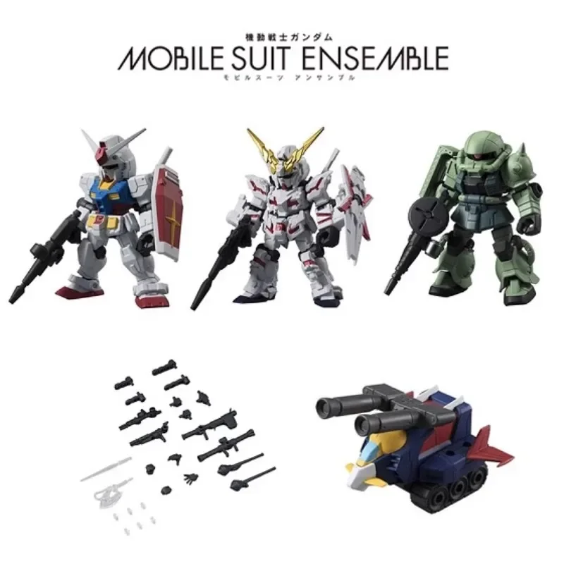 Original BANDAI Japan Gashapon Cute Mobile Suit Gundam Ensemble MSE 01 1.5 02 2.5 Action Figure Kawaii Capsule Toys