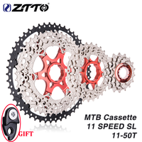 ZTTO 11 Speed 11-50T MTB Mountain Bike SL 11 v Cassette Wide Ratio Spocket 11 S Ultralight Bicycle Freewheel For HG Hub