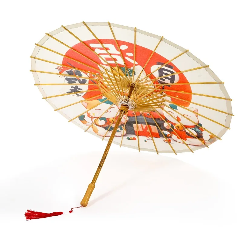 

Decorative ceiling oil-paper umbrella, ancient style practical Hanfu props rainproof and sunscreen intangible cultural umbrella