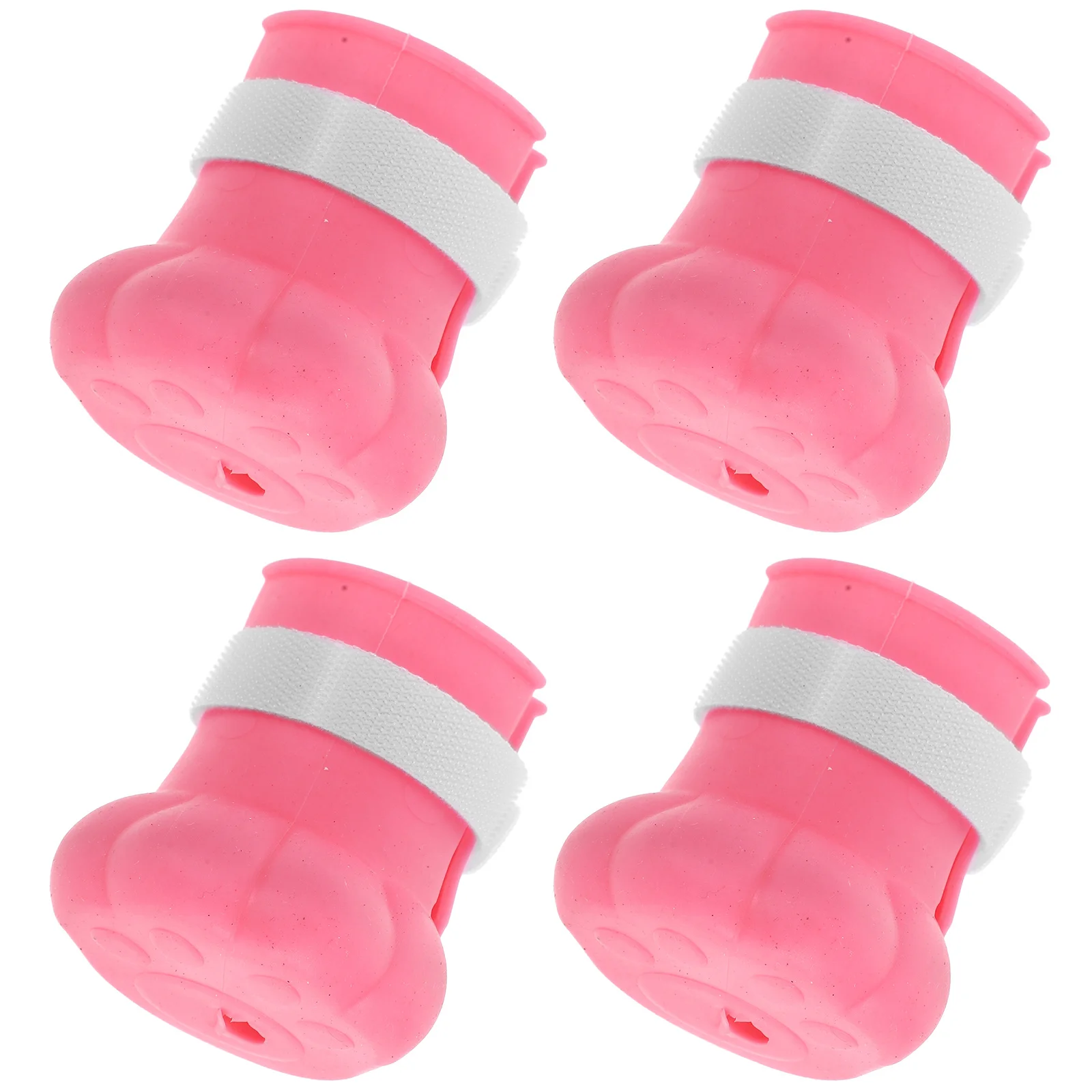 4 قطعة واقيات مخلب مقاوم للماء سيليكون أحذية قابلة للتعديل للاستحمام الاستمالة العناية بالأظافر أحذية القط هريرة مخلب يغطي القط #6