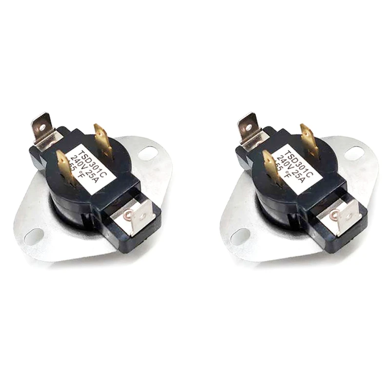 2X ชิ้นส่วนทดแทนสำหรับ3387134เครื่องเป่าผมรอบ Thermostat-ติดตั้งง่ายสำหรับ3387135 3387139 WP3387134VP 306910 3387134