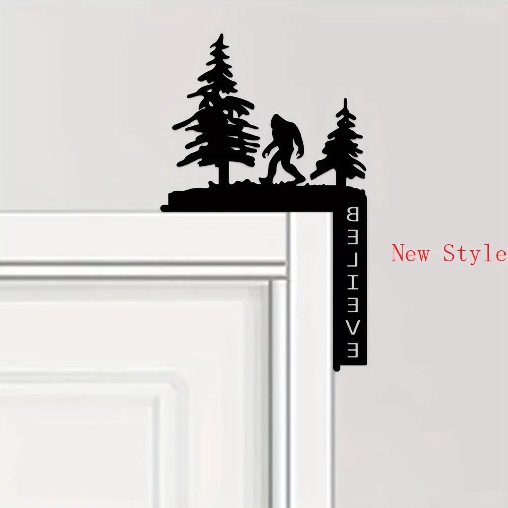 

Creative Silhouette Decorative Wall Stickers Door Corner Decoration Door Frame Corner Decoration Home Decor Metal Wall Hanging H