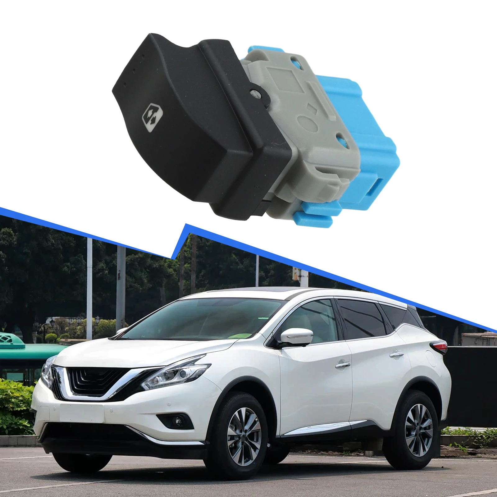 Window Operation Control Button Front Left Button Easy To Replace Enhanced Window Functionality Modern Interior Design For NV400