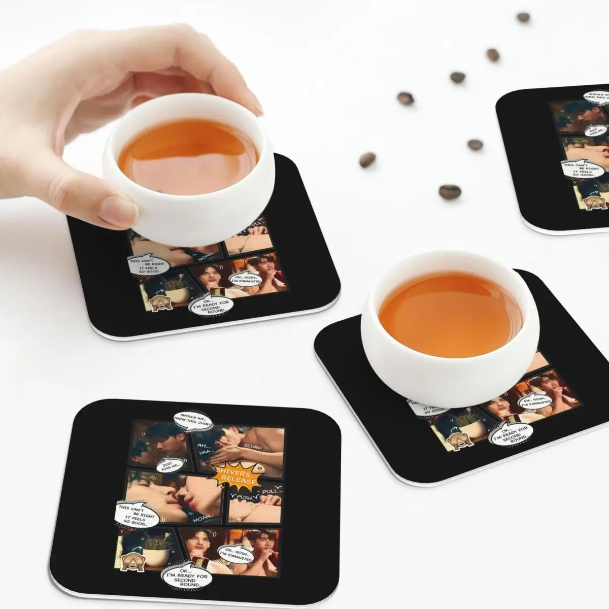 Maxtul Manner Of Death Episode 7, Sofa Scene Comic . Coasters Kitchen Placemats Insulation Cup Coffee Mats Tableware Pads