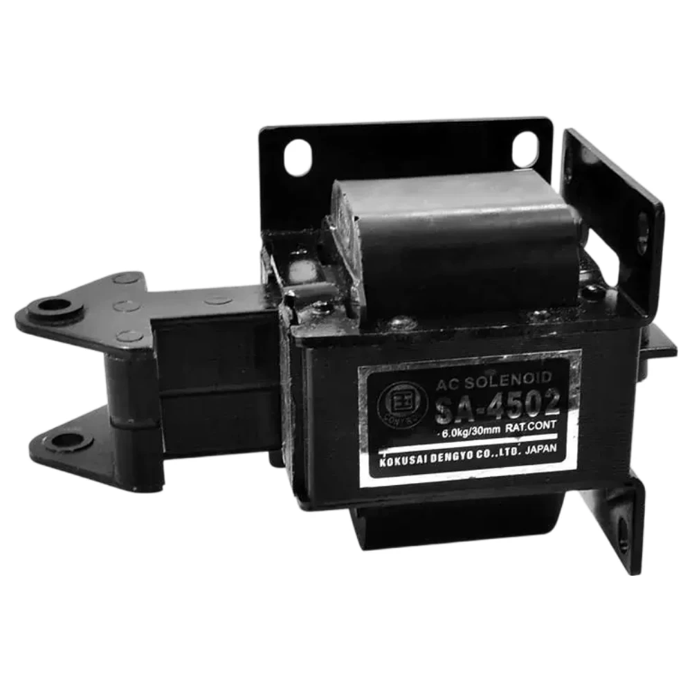 SA-4502 AC220V Pull Type Traction Solenoid Electromagnet Heavy Duty 6kg Force 30mm Long Stroke Industrial Solenoid