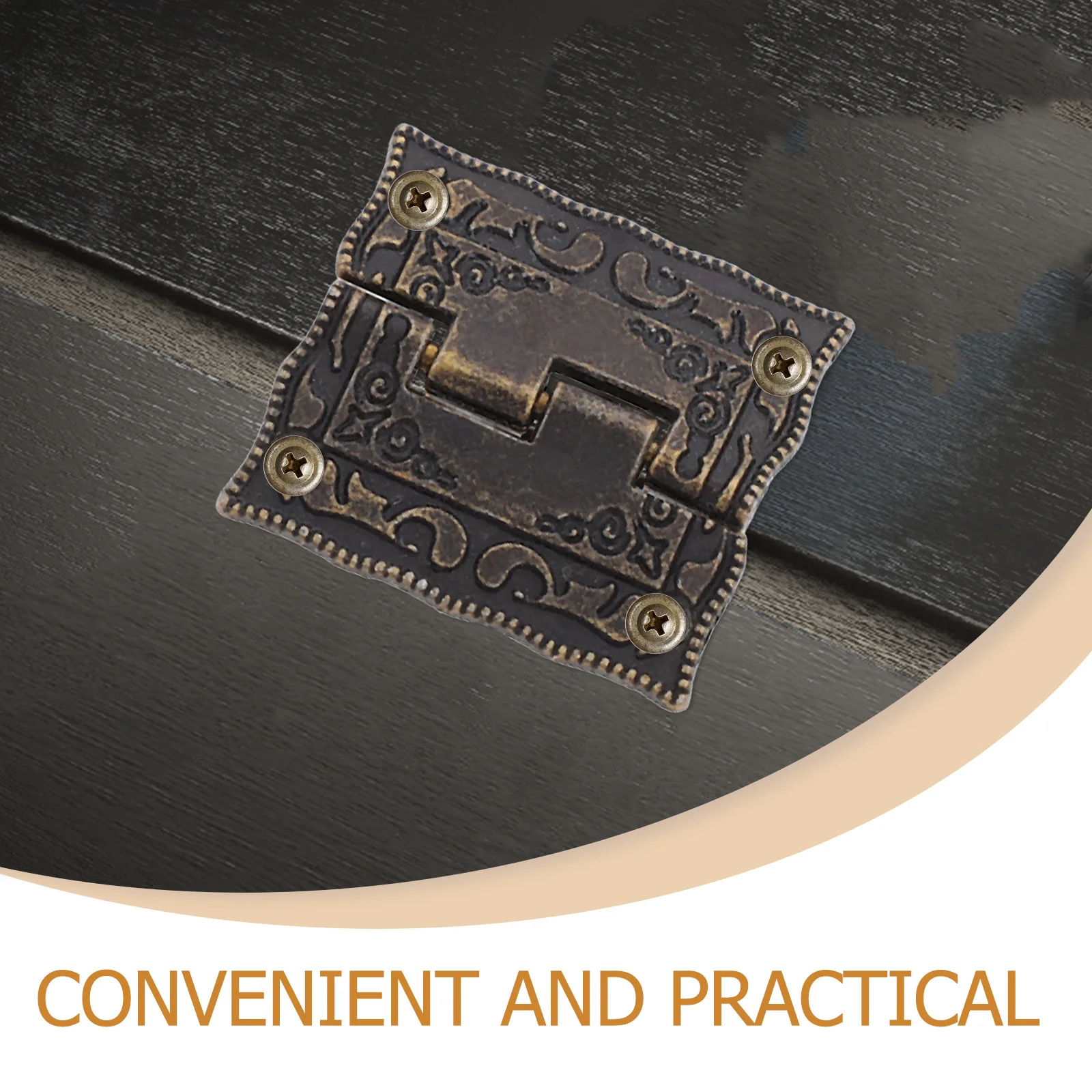 

10 Pcs Gift Box Hinge Simple Hinges for Cabinets Decorative Furniture Flat Vintage Cupboard Travel