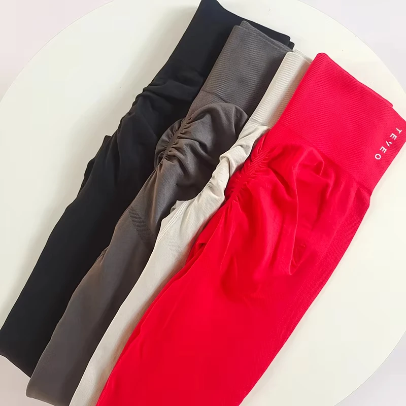 

Teveo Summer Breathable Gym Leggings, Yoga Pants, High-quality Seamless High-stretch Running Pants and Fitness Pants for Women