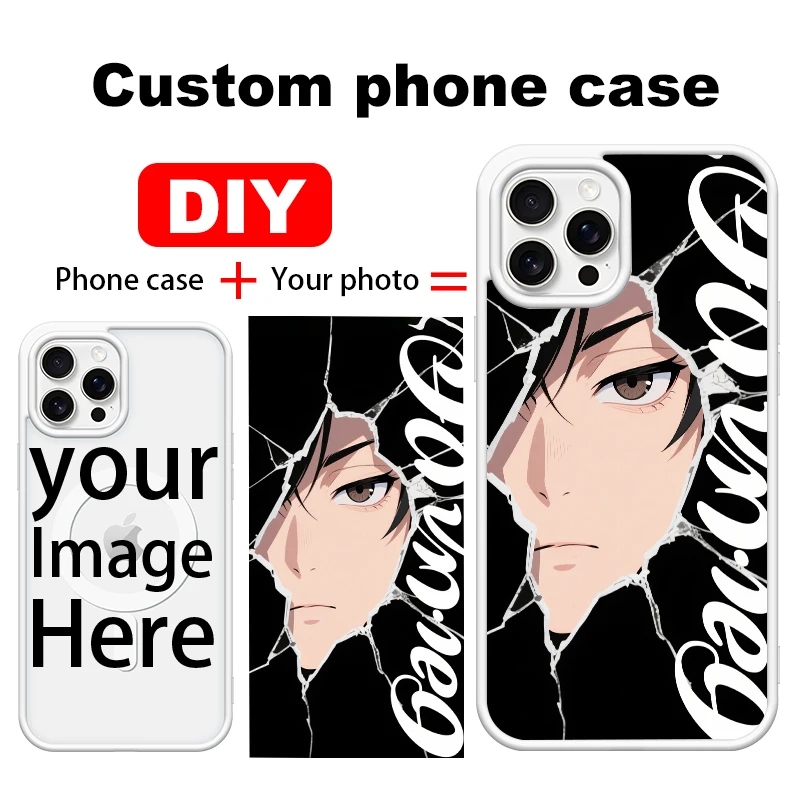 

Акриловый матовый чехол для мобильного телефона с магнитным узором для iPhone16-11 Pro Max XS, противоударный чехол для настройки персонажей