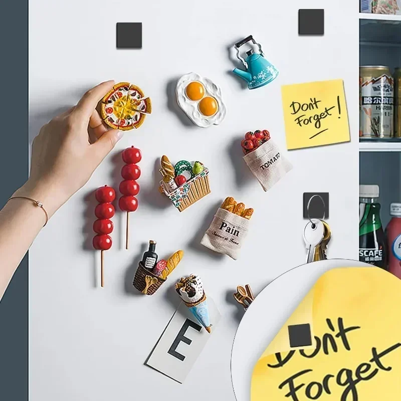 마그네틱 스퀘어 라운드 도트 시트 자석 자기 접착제 DIY 공예 스티커 시트 냉장고 사무실 화이트 보드 사진 스티커