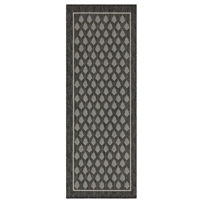 

Sunshine GC_HAR2008 Anthracite 2 ft. 7 in. x 7 ft. 3 in. Indoor/Outdoor Area Rug