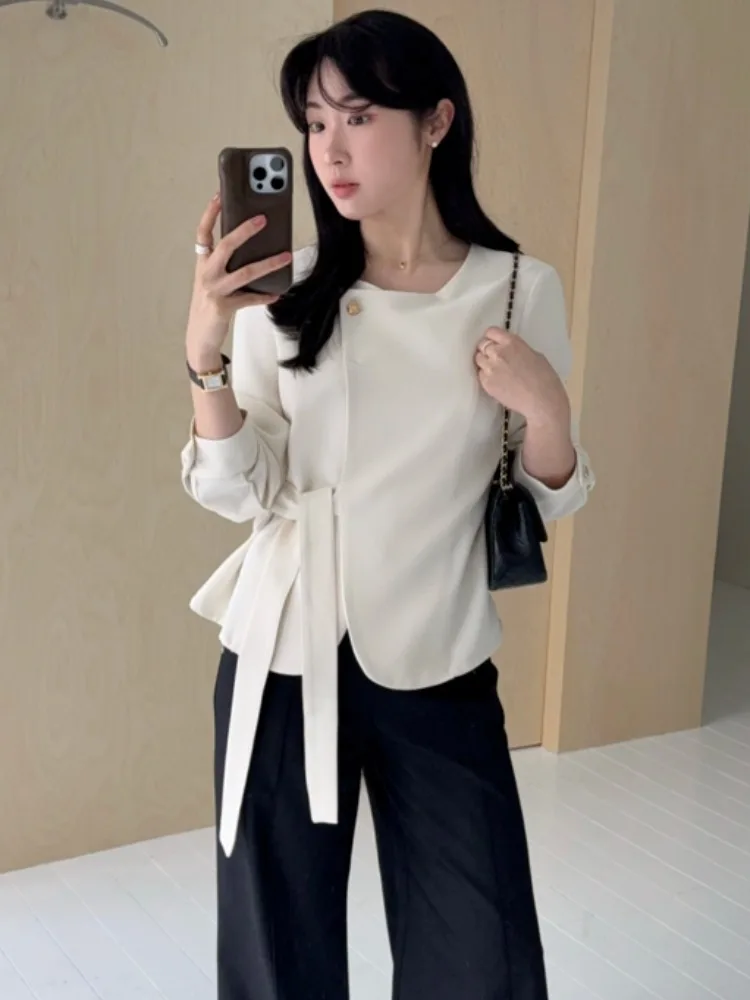 Ele Long Sve Cappotto con cintura con un bottone Autunno da donna Nuovo Sle Dimagrante Top Quali Materiale Pendolarismo Sle Pure E-commerce