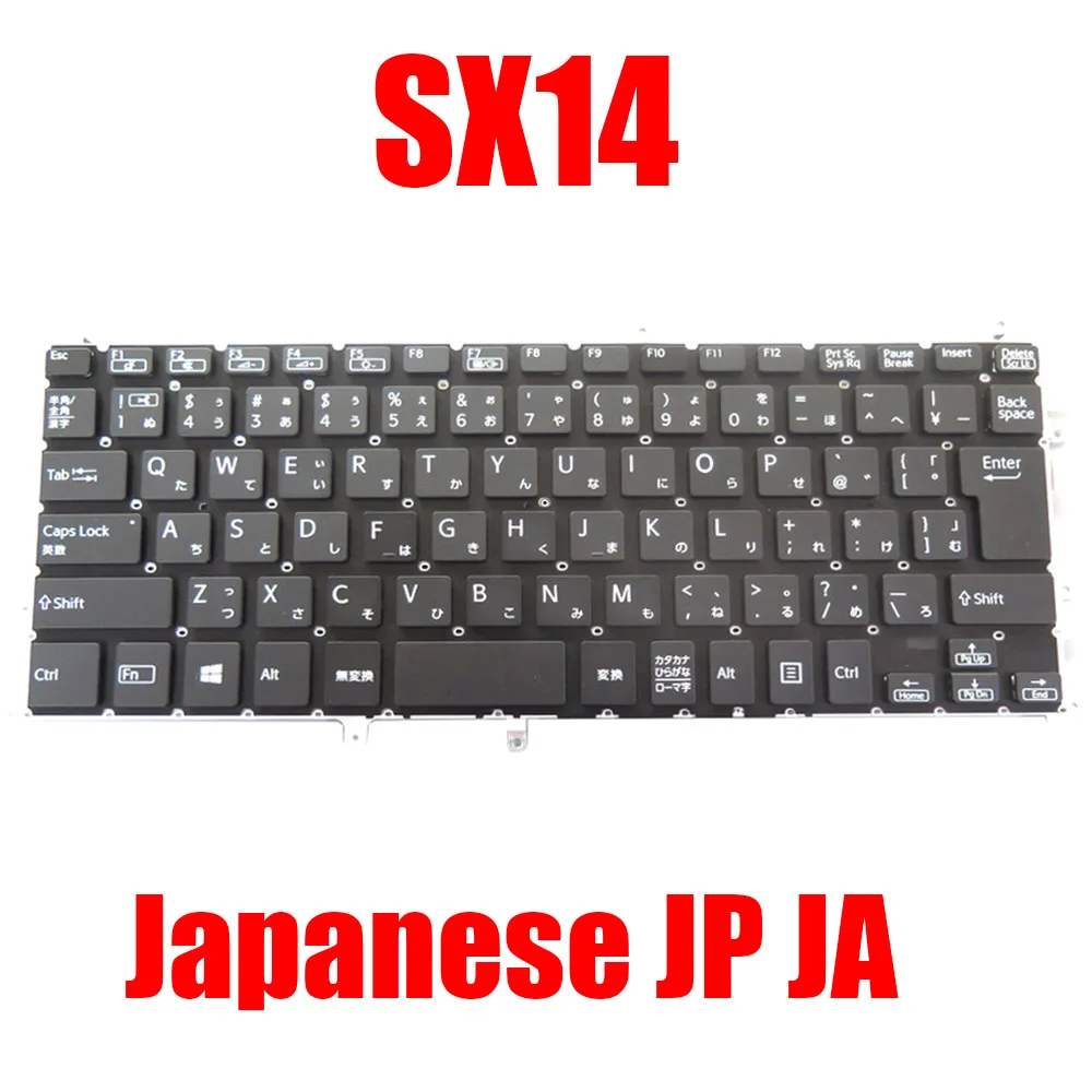 

New Japanese JP JA Laptop Keyboard For VAIO SX14 VJS14 Black With Backlit