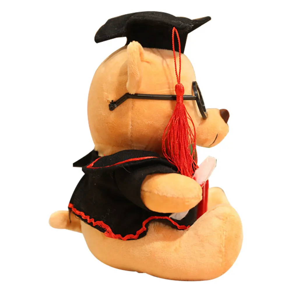 

Плюшевый мишка для выпускного: изысканная детализированная работа, приятный на ощупь, декор для празднования выпускного, украшение для кровати, стола, полки