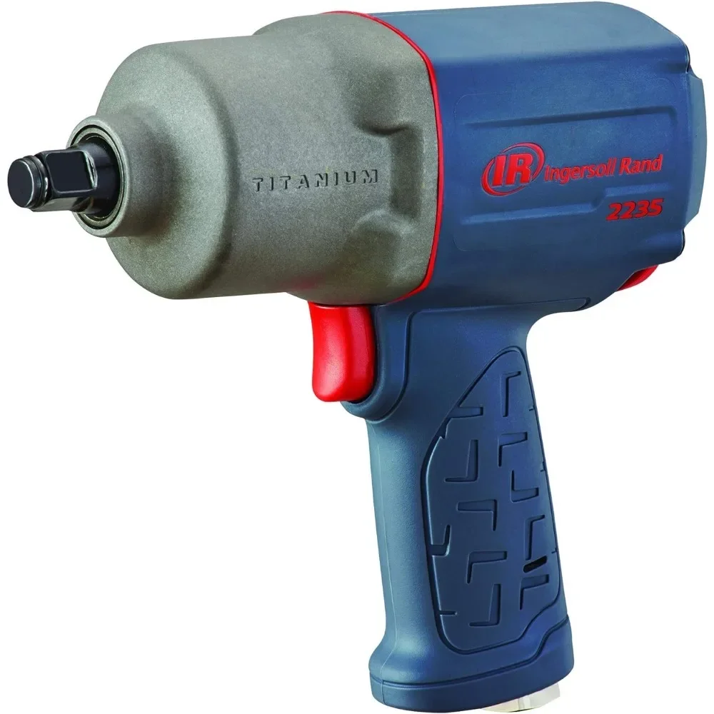 

Ingersoll Rand 2235TiMAX 1/2” Drive Air Impact Wrench, Lightweight 4.6 lb Design, Powerful Torque Output Up to 1,350 ft-lbs,Gray