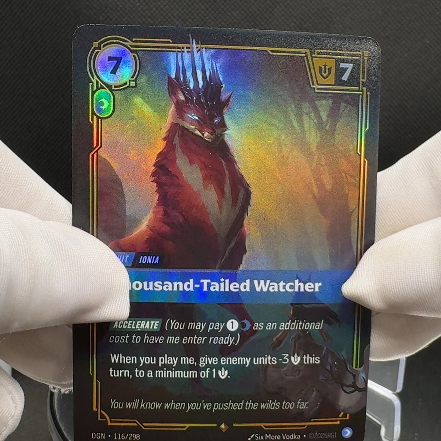League of Legends Riftbound Thousand-Tailed Watcher OGN-116 Card
