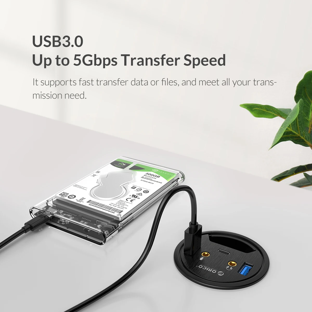 ADATTATORE da USB 3.0 a 4 PORTE USB 3.0 MOLTIPLICATORE HUB TRASMISSIONE VELOCE