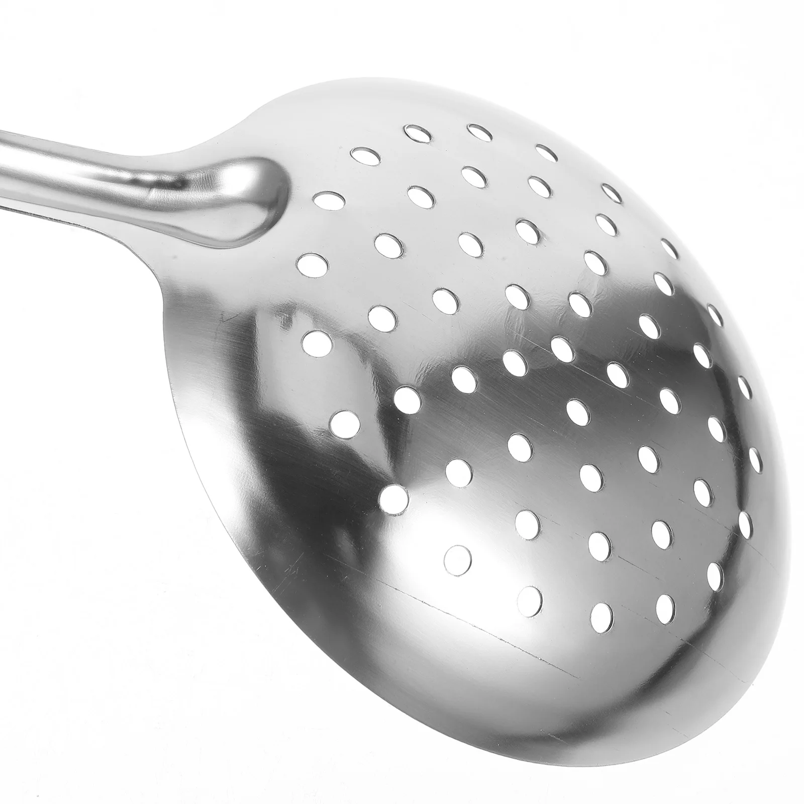 

Stainless Steel Skimmer Spoon Premium Kitchen Utensils Ergonomic Handle Quick Oil Water Drain Suitable for Home