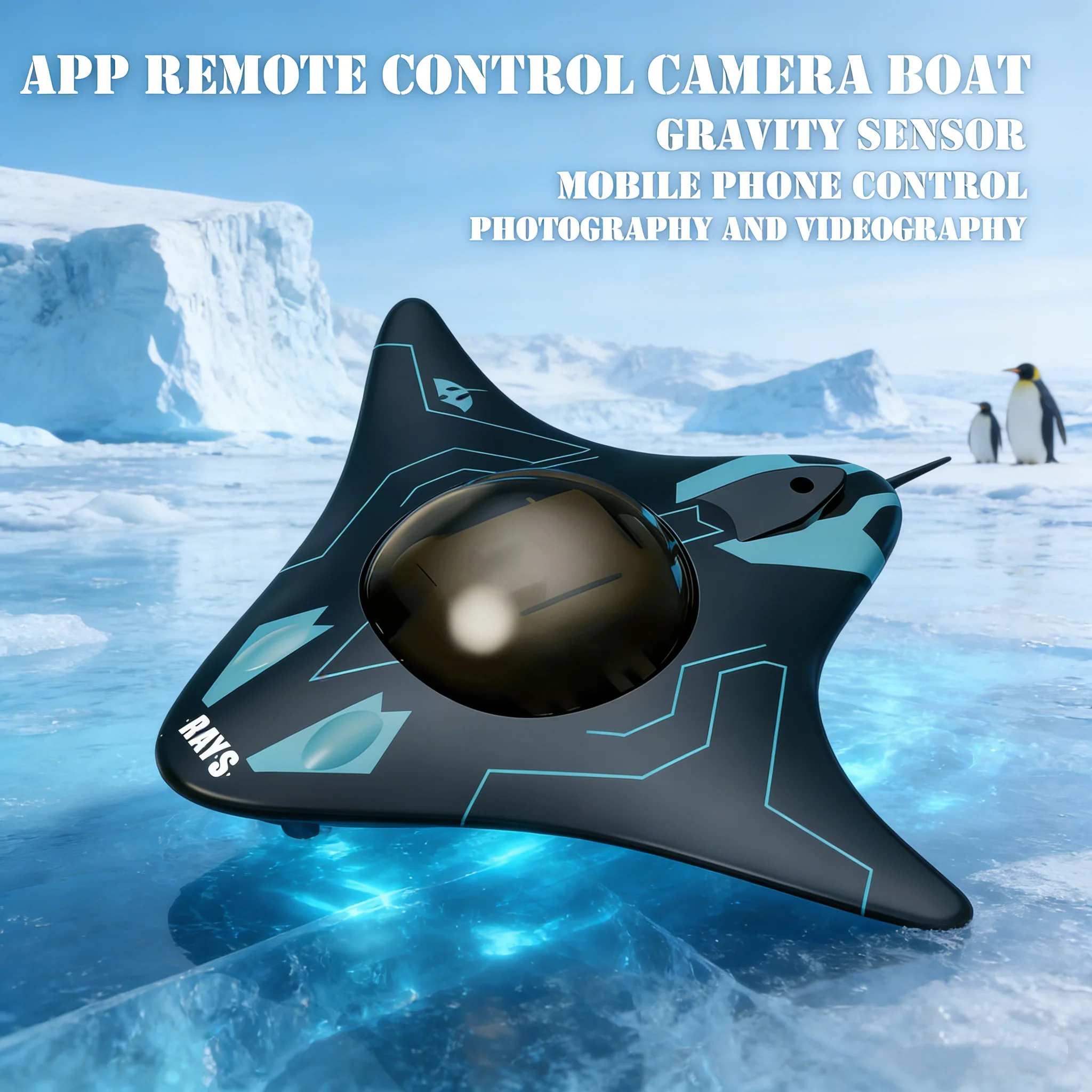 

2025 New Mini RC Submarine Underwater Camera Boat WiFi Remote Control Six-Axis Real-Time Transmission Sub with Photo Feature