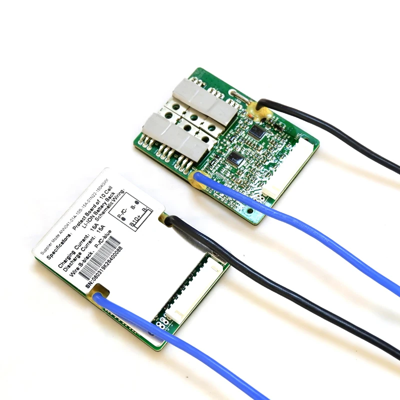 36V 10S 15A 48V 13S 15A/20A Lithium Battery BMS Protection Board Charge And Discharge At The Same Port