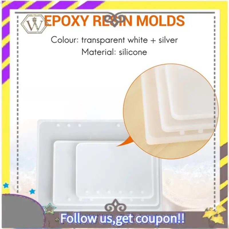 

New A5 A6 A7 Notebook Cover Resin Mold DIY UV Epoxy Silicone Molds Transparent Book Gift Resin Casting Molds Resin Craft Durable