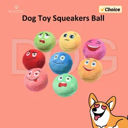 SChitec Dog Toy Play Squeakers Ball Chewing Toy Fetch Bright Balls Dog Supplies Puppy Popular Toys Interactive Dog Supplies 