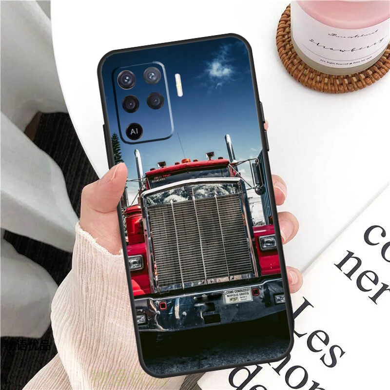 Caminhão pesado caso do carro para oppo a74 a94 a54 a15 a3s a5s a1k a52 a72 a83 a91 a93 a53s a5 a9 a31 a53 capa