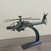 NEW America AH-64 Apache Utility Alloy Helicopter Airplane Model Simulation Metal Flying Model Sound and Light Children Toy Gift