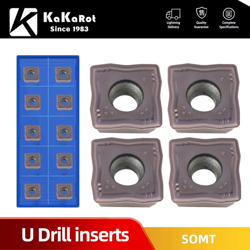 KaKart Carbide Insert SO type SOMT050204 SOMT060204 SOMT070306 08T306 09T308 11T308 DP high speed insert power fast drill insert