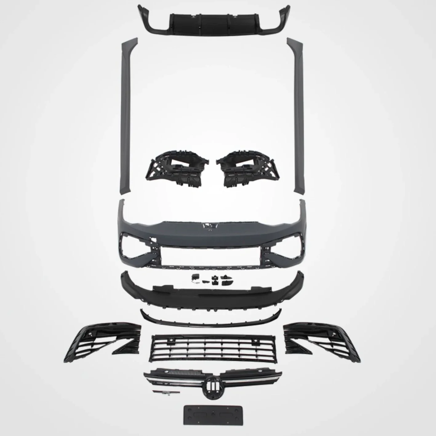 

Body Kit Front rear bumper Assembly for Volkswagen vw Golf 8 GTI Rline Pro upgerade to 8R style Grill Mask side skirt rear lip