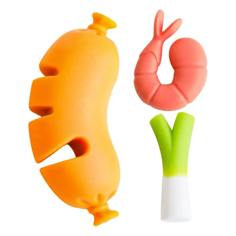 Silicone Shrimp Sausage Pot Lid Lifting Anti Overflow Device, Anti Overflow Pot Lid Clip, Practical Kitchen Tool