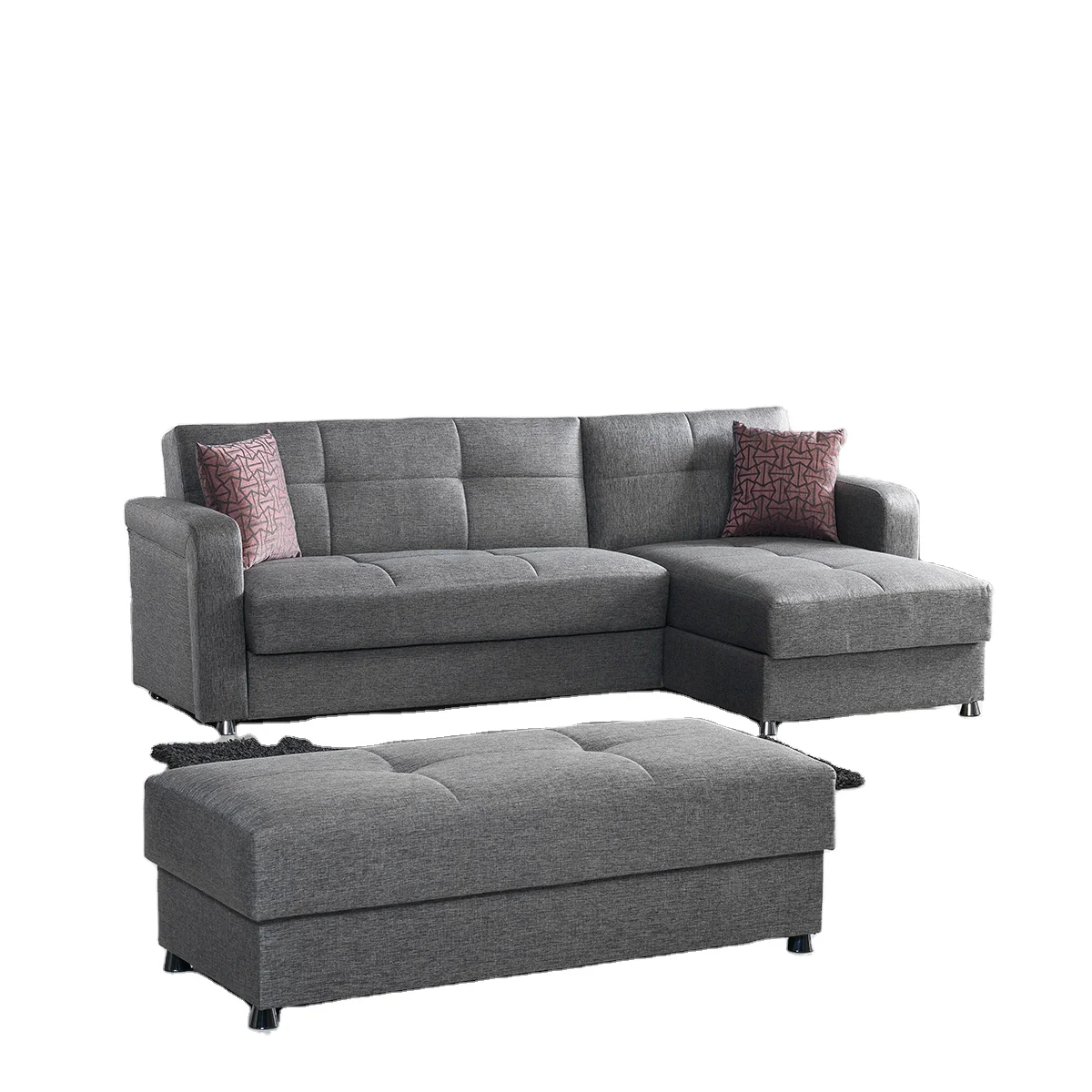 ak-Harmony Corner Sofa Bed Settee Living Room Furniture Berfa Extendable Modern Light Weight Comfortable