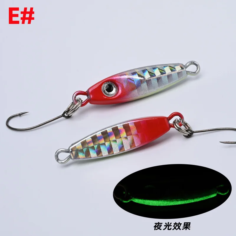 MUKUN 5pcs Small Jigs Fishing Lure 3g 6g Metal Jigging Micro Spoon Trout Isca Artificial Hard Bait Fishing Equipment view 6
