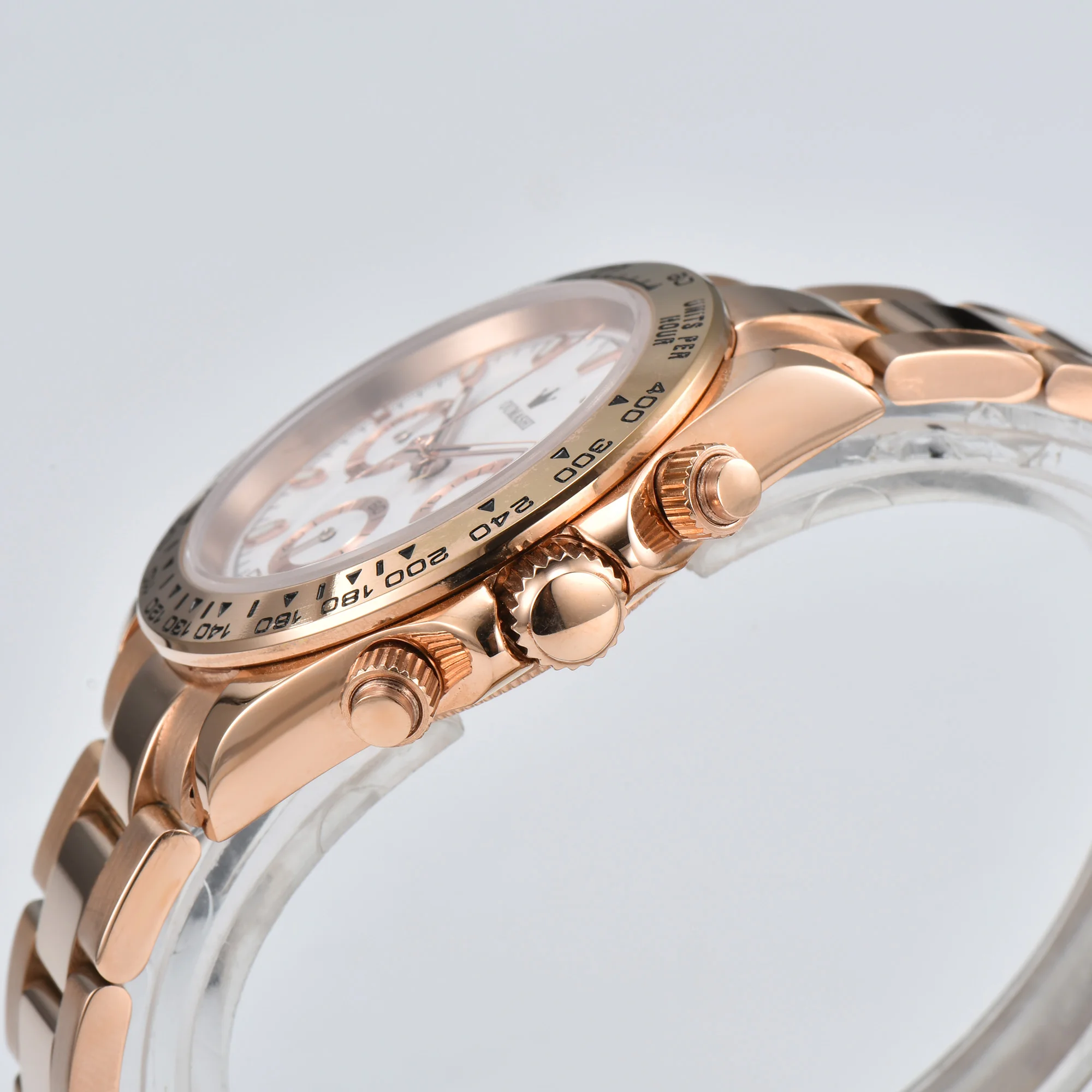 Jam Tangan 39.3Mm Vk63 Jam Tangan Kuarsa Pria Mewah Jam Tangan Tanggal Otomatis Pria 100M Jam Tangan Kasual Chronograph Kaca Safir Olahraga Pria VK63