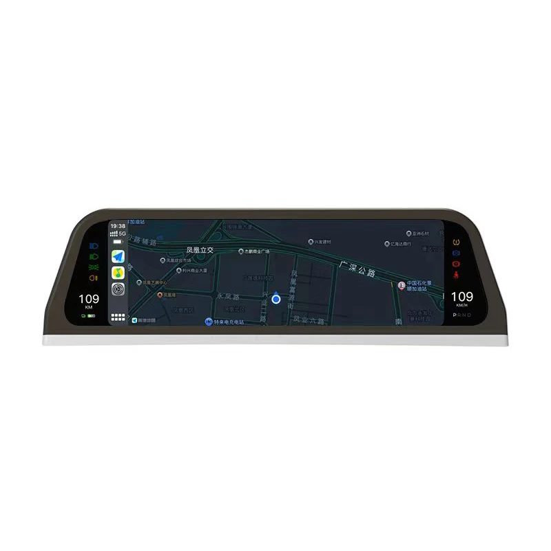 For Model 3 Y Car Dashboard 9.66in IPS Large Screen HD LCD Meter Heads Up Display Wireless Car play HUD Accessories