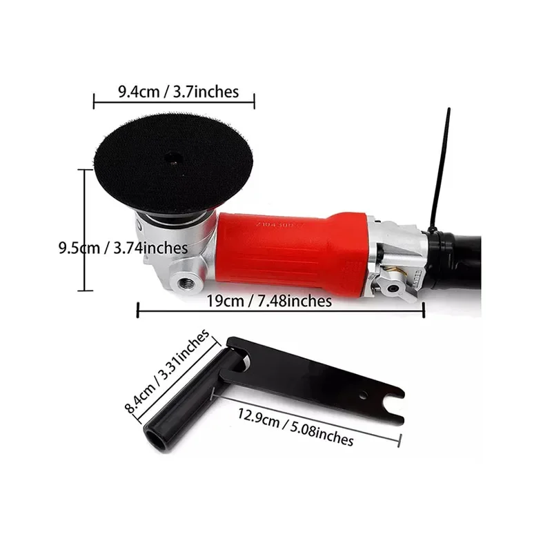 Professional Air Wet Polisher Grinder Pneumatic Machine for Stone Marble Concrete  5/8-11 M14