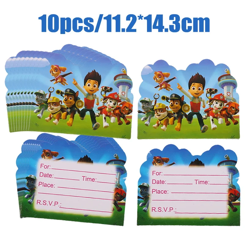 Neue Paw Patrol Geburtstagsparty-Dekorationen: Pappteller, Becher, Servietten, Tischdecke, Tischgeschirr, Paw Patrol Happy Birthday Party-Zubehör – Detail 13