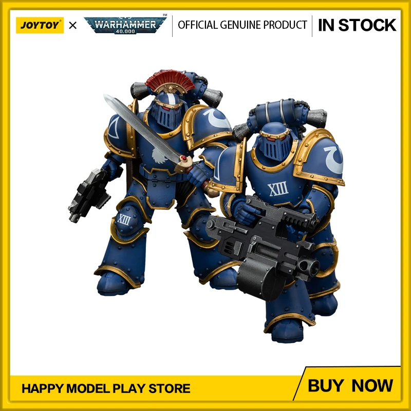 JOYTOY Warhammer 40K عمل الشكل Ultramarines Legion MKIII فرقة تكتيكية 1/18 أنيمي لعبة مجسمة عسكرية