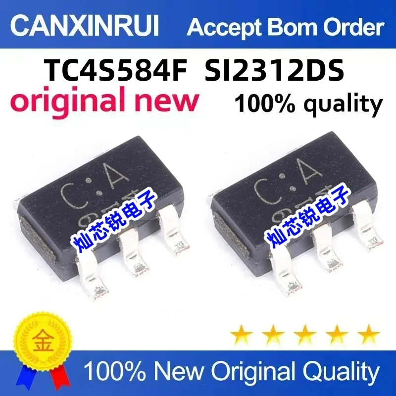 

(5 pieces) TC4S584F CA SOT23-5 SI2312DS-T1-E3 SI2312 silk screen A12T