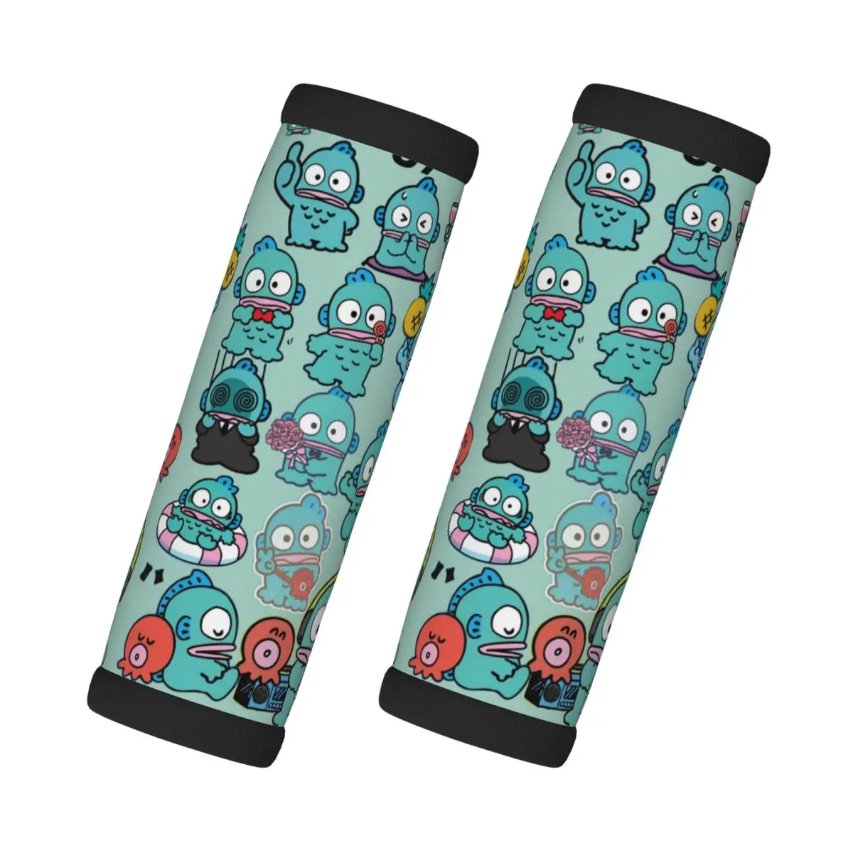 

Custom Hangyodon Cartoon 2 Pcs Luggage Handle Wrap Suitcase Identifier Handle Grip Neoprene Luggage For Car Interiors