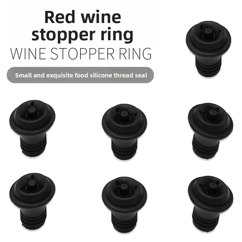 

【Vacuum Seal】Sleek Silicone Wine Stopper - Compact, Airtight for Freshness