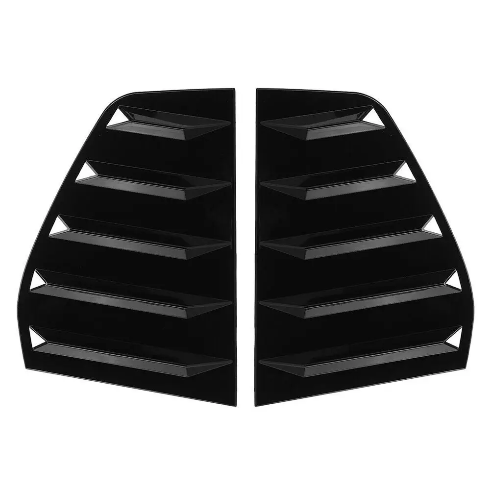 2Pcs Car Rear Window Shutter Cover Trim Window Louver Side Vent Trim For GOLF 7 GOLF 7.5 MK7/7.5 GTI GTD R 2014-2019 Accessories