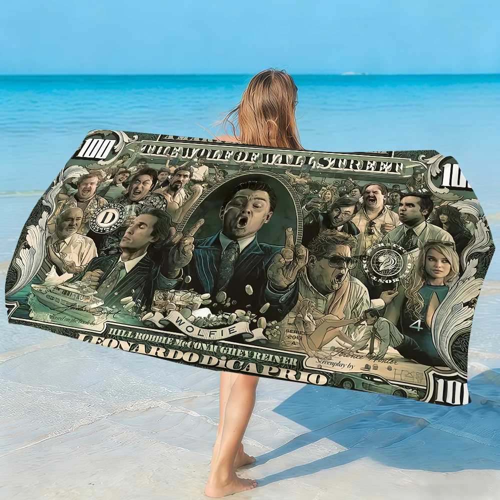 Movie The W-Wolf Of Wall S-Street Towel Soft Lightweight Anti-Sand Large Beach Towel Quick-Drying Bath Sports Family