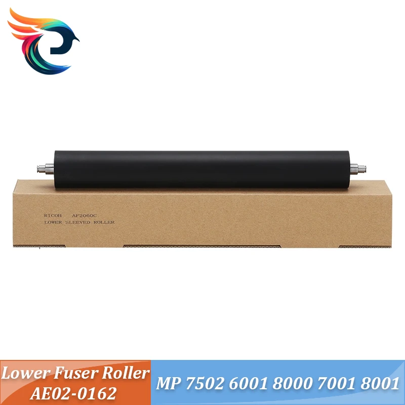 1pcs AE02-0162 New Lower Fuser Roller For Ricoh Aficio MP 7502 6001 8000 7001 7500 2075 Pressure Roller Printer Copier Parts