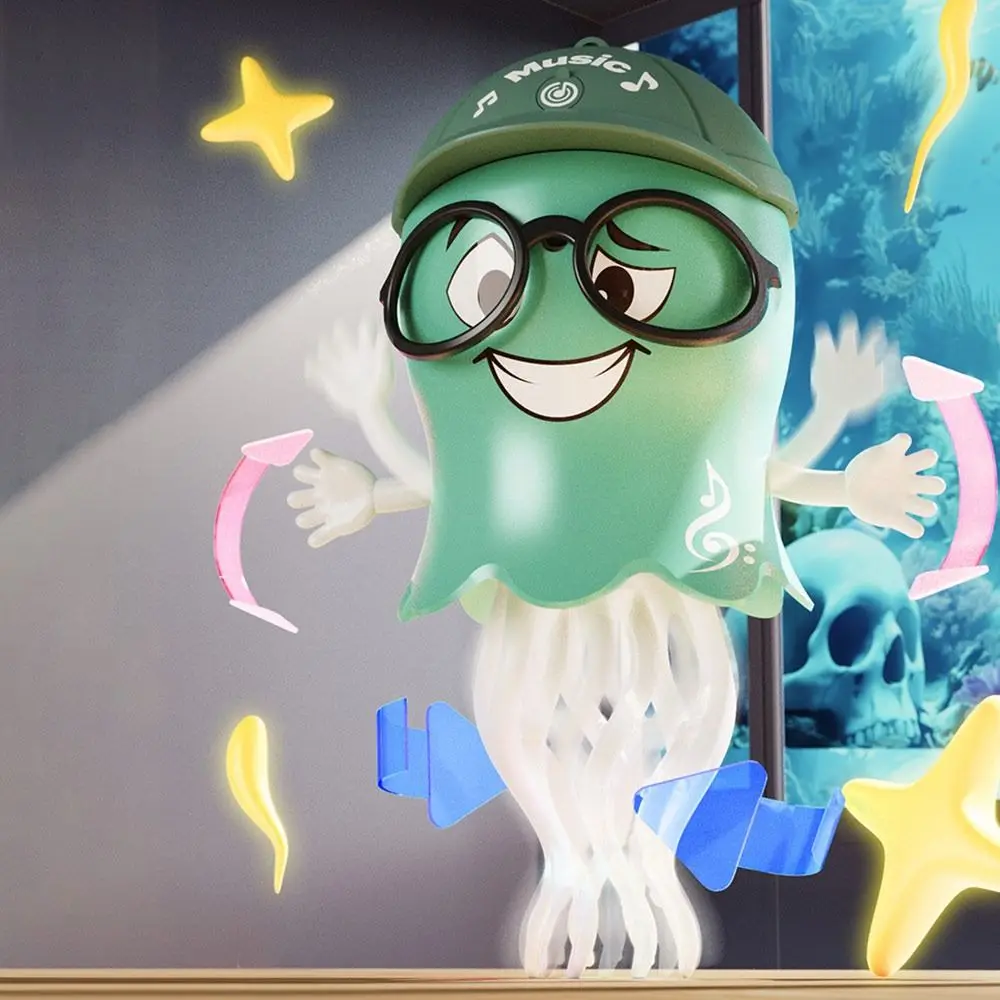 Zabawka LED - tańcząca ośmiornica, automatyczne unikanie przeszkód, raczkująca, tańcząca, zabawka LED, ośmioklauzowa, kręcąca się.