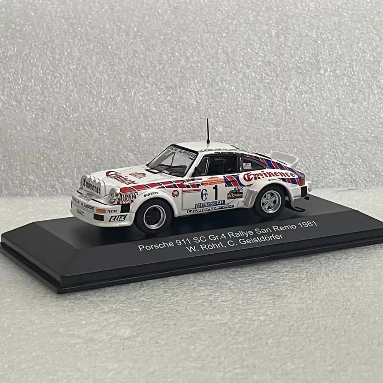 1/43 Scale Porsche 911 SC Gr.4 1981 CMR WRC006 Die-cast Alloy Simulation Racing Car Model