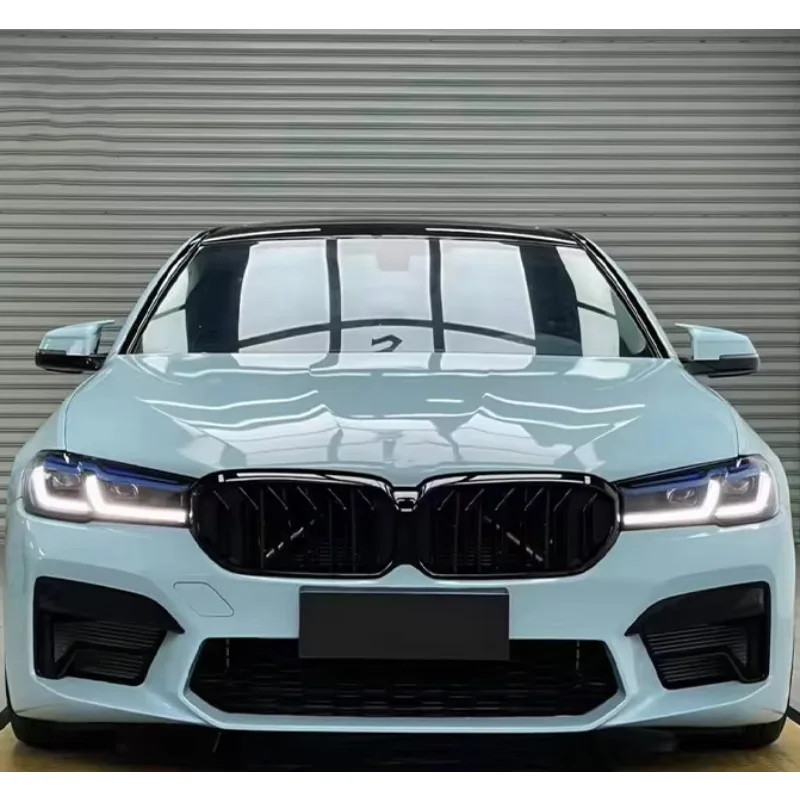 26 Style Yiku For 2010-2018 BMW 5 Series F10/F18 Body Kits PP Material 2021 G38 M5 Front Bumper Hood Side Skirts Taillights Bolt view 3