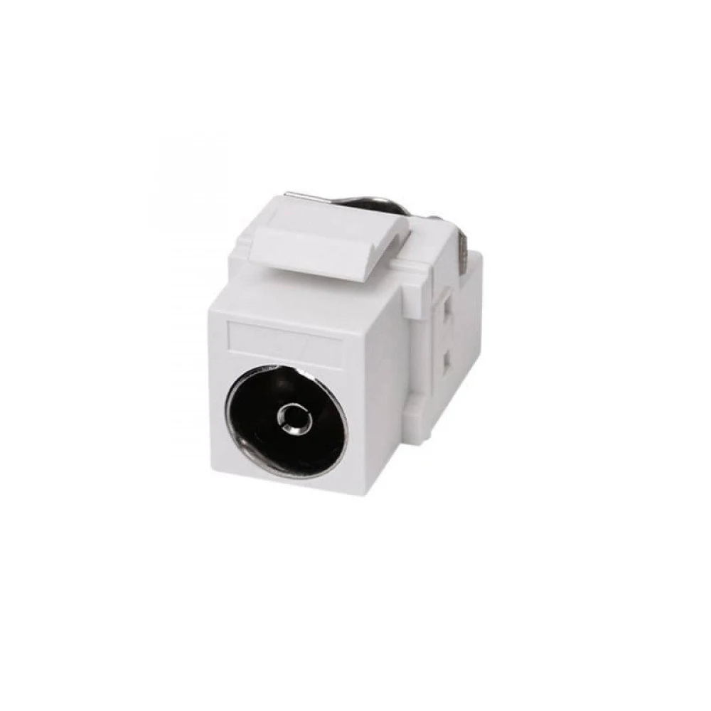5PCS TV Coaxial Cable Module Jack Wall Plate Outlet for Ethernet/IP PC Material HD Digital TV Module for Home Theater/TV System