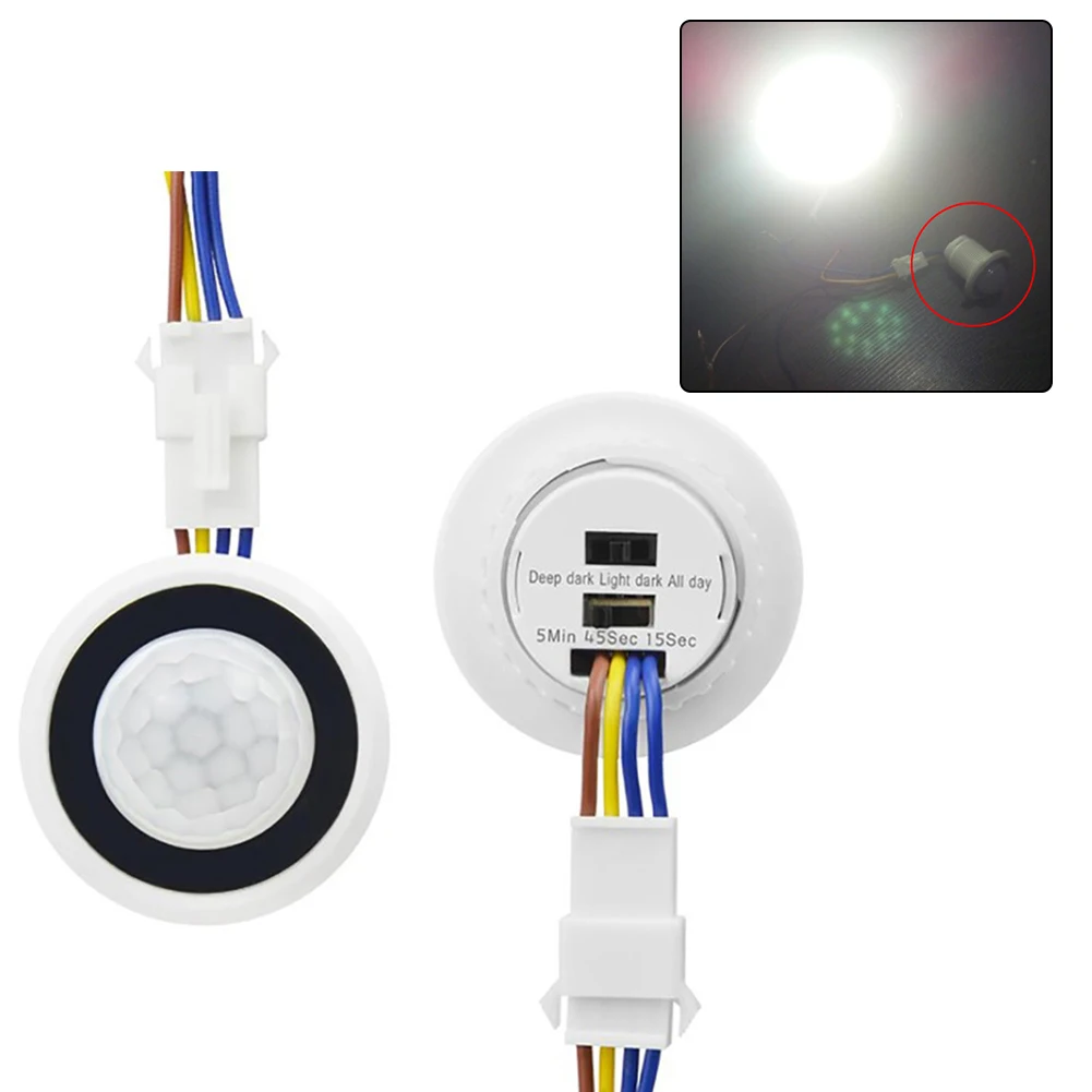 M Home Lighting LED PIR Sensor de movimento infravermelho Interruptor Aplicação de economia de energia Áreas de instalação fáceis e eficientes