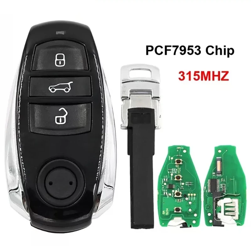 

CN001020 Aftermarket 3 Button Smart Key For VW Touareg 2011 2012 2013 2014 Remote FCC 7P6 959 754 AS 315MHZ ID46 PCF7953 Chip